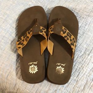 Yellow Box Flip Flops